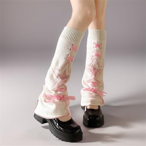 Sup-Coente Y2k Goth Leg Warmers for Women Gothic Alt Japanese Fashion Punk Knit3
