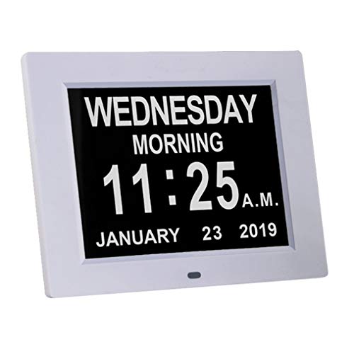 Tmc [Newest 8 Inch Digital Day Clock For Seniors - Large Clock With Day Date For Elderly With Large Number,12 Alarm Options For Dementia, Alzheimer #TOP2
