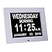 TMC 8 Inch Dementia Clock for Seniors - Medication Reminders, 12 Custom Alarms, Auto-Dimming Large Display Digital Calendar with Multi-Language Support USB Photo & Video Playback, Wall or Desk Mount