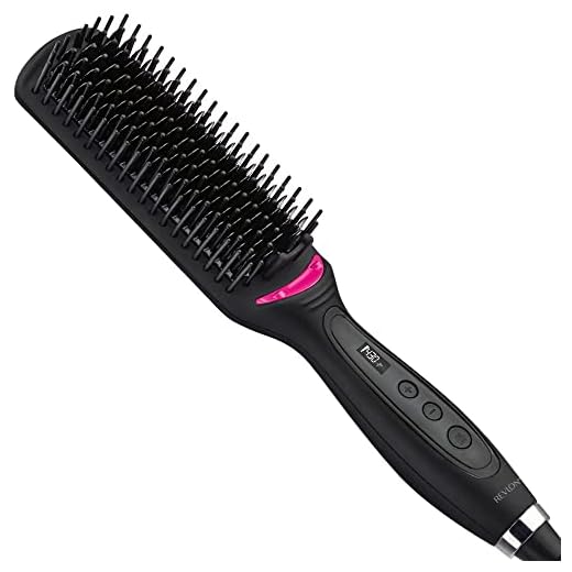 Revlon 2nd Day Hair Straightening Heated Styling Brush, 4-1/2"