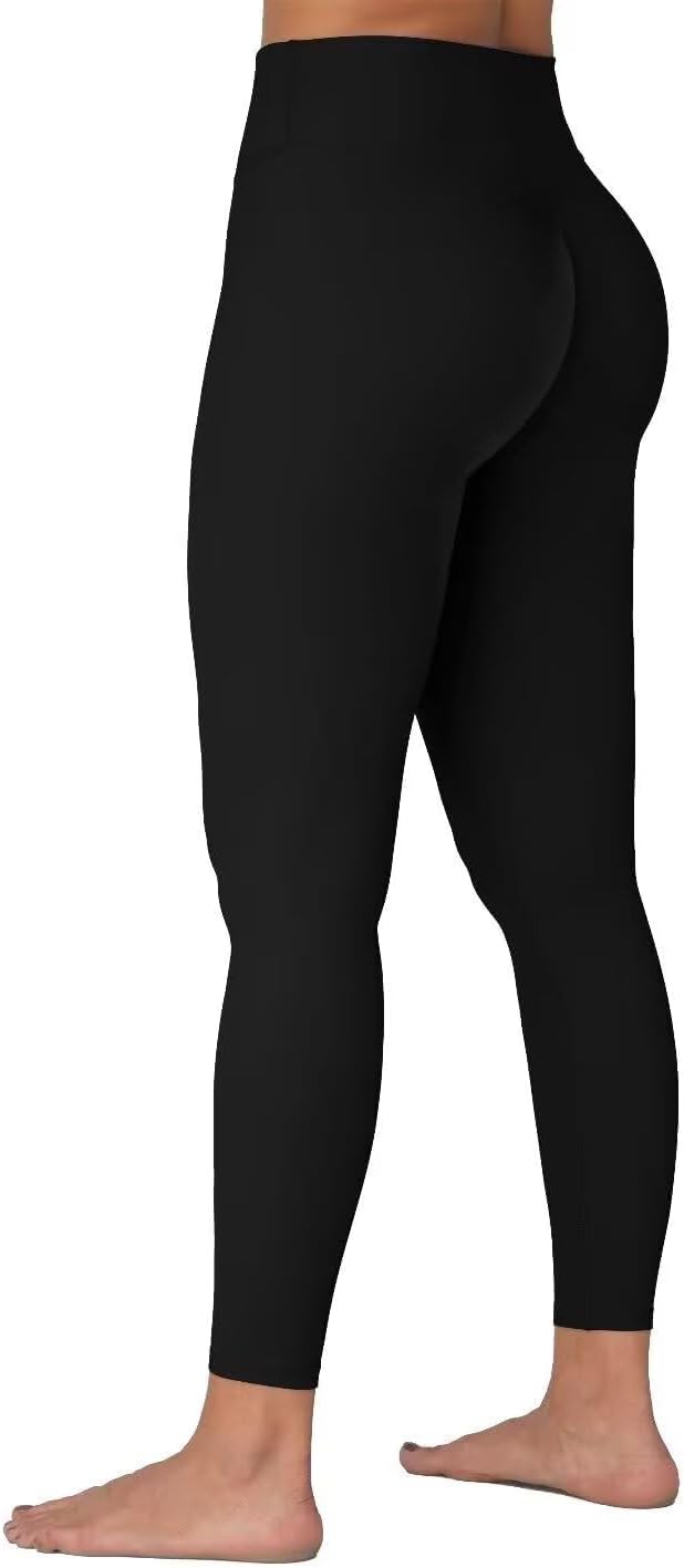 Sunzfly Invisible Butt Scrunch Workout Leggings for Women, Butt Lifting High Waisted Gym Yoga Pants with Tummy Control