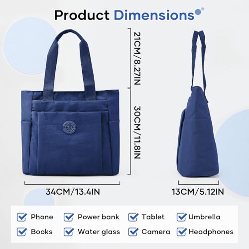Work Tote Bag for Women, Travel Shoulder Bag Large Purse Nurse Tote Bag with Zipper for School, College, Gym2