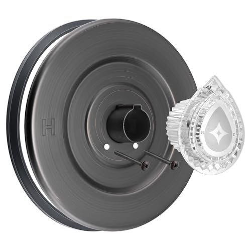 Image of Enhon Tub and Shower Trim Kit, Shower Trim Compatible with Moen Chateau T470 Single Handle Tub /Shower Standard Valve, Escutcheon Screws Tube and Handle(Oil Rubbed Bronze, Knob)
