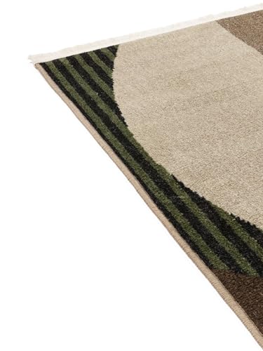 RugVista Tappeto Rondo Tappeto - Verde/Giallo