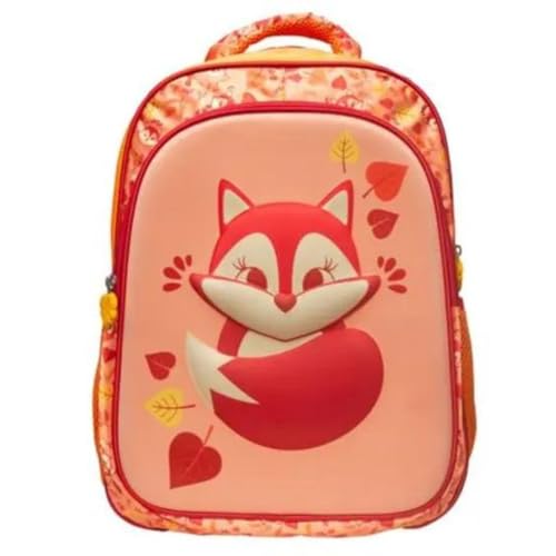 Mochila Escolar Infantil de Costas Menino Menina Raposinha