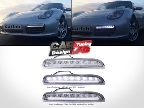 Lámparas LED DRL para Porsche Boxster 987 2005-2008 miniatura 2
