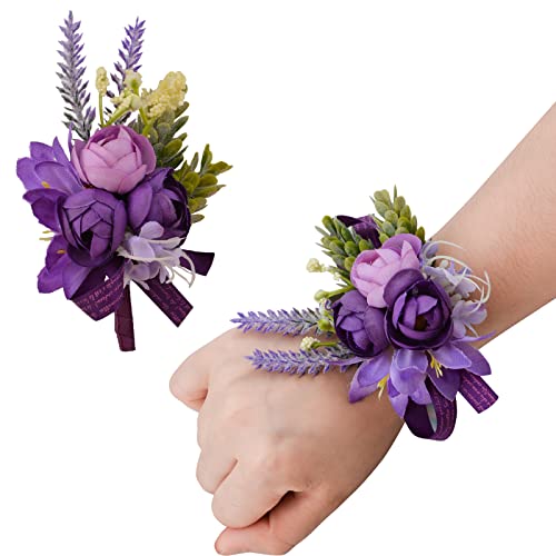 URROMA Wrist Corsage and Boutonniere Set