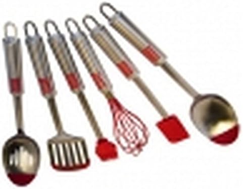 Le Chef Stainless Steel Silicone Tip 6-piece Utensil Set