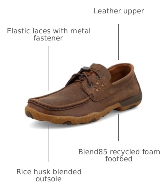 Image of Twisted X womens Boat Shoe Driving Moc