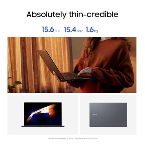 Image of Samsung Galaxy Book4(New Launch), Intel Core 3 100U Processor, (Slver, 8GB RAM, 512GB SSD), 15.6 inch Full HD Screen Light Laptop, Windows 11 Home, MSO, Back Lite, Fingerprint, Intel Iris XE Graphics