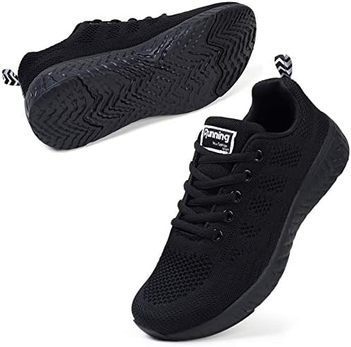 STQ Walking Shoes for Women Casual Lace Up Lightweight Tennis Running Shoes