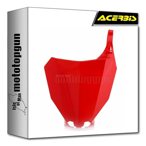 Porte numéro avant Acerbis rouge pour moto Honda CRF 250 R 2018