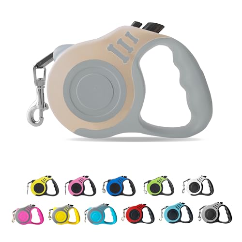 LIEVUIKEN Retractable Dog Leash Automatic Telescopic Tractor Dog Tape, Pet Tape 10/16 FT Durable and Convenient, with Non-Slip Handle, Suitable for Small and Medium-Sized Dogs LIEVUIKEN Retractable Dog Leash Automatic Telescopic Tractor Dog Tape, Pet Tape 10/16 FT Durable and Convenient, with Non-Slip Handle, Suitable for Small and Medium-Sized Dogs