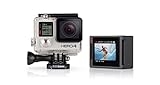 GoPro HERO4 Silver Edition Motorsport - Videocámara deportiva (12 Mp, Wi-Fi, Bluetooth, sumergible hasta 40 m), (versión inglesa/francesa)