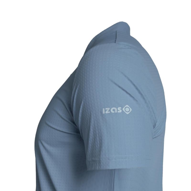 Izas Destin Polo Técnico de Hombre. Camiseta de Manga Corta Ligera y Transpirable para Actividades al Aire Libre y Uso Diario. Blue. XL
