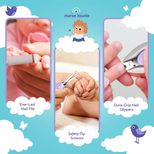 9-In-1 Baby Grooming Kit Newborn Girl & Boy: Complete Infant Care Basics W/First Aid, Bath, Cradle Cap, Hygiene, Hair, Nail, Safety & Healthcare First Essentials - Designed By A Pediatric Nurse & Mom #TOP3