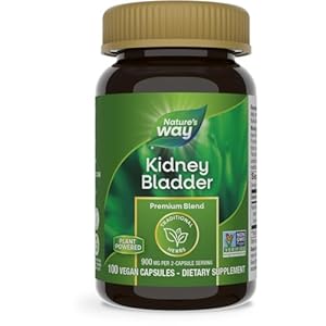 Nature’s Way Kidney Bladder Premium Blend, Traditional Herbs Supplement, 900 mg per 2-Capsule Serving, Non-GMO Project Verified, Vegan, 100 Capsules (Packaging May Vary)
