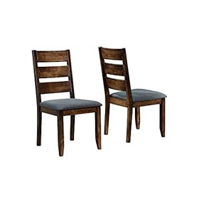 Coaster Home Furnishings Alston Ladderback Dining Side Chairs Knotty Nutmeg and Grey (Set of 2) 41 gCutn4jL. SS280