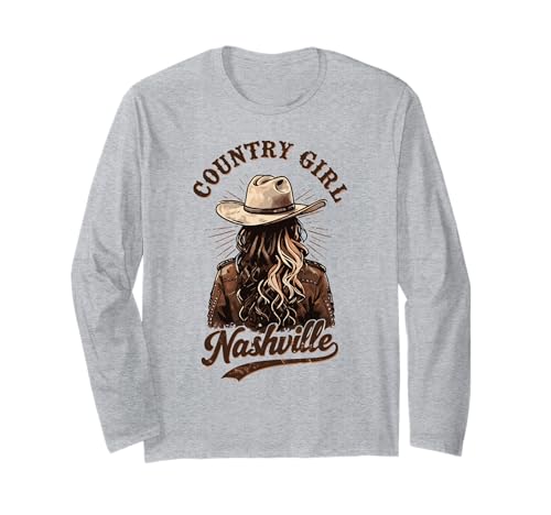 Nashville Country Music Vaca Chica Vacaciones Novia Despedida de soltera Manga Larga