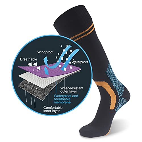 Image of RANDY SUN Waterproof Socks, Unisex Hiking Wading Trail Running Kayaking Crew Socks