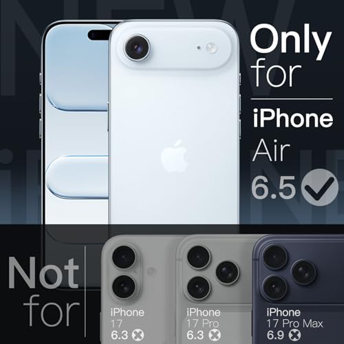 Image of JETech Slim Case for iPhone Air with Camera Lens Full Protection, Ultra-Thin Lightweight Clear Minimalist Protective Phone Cover, 6.5-Inch Display (Sky Blue)