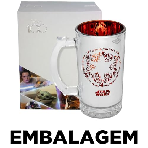 Caneca Chopp Eletrostática Star Wars | Império | Metalizada