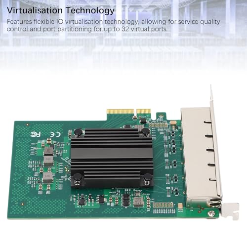 Tarjeta de red Gigabit PCIe con 6 puertos RJ45 Ethernet y chip I350 para PC de escritorio, compatible con Windows 7, 8, 8.1, 10, Server 2012, 2008, 2016, Freebsd, VMWare ESXi miniatura 5