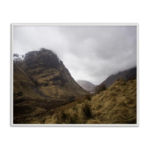 Desert Hill Peaks Heavy Clouds, 24 x 30 Inch Framed Giclée Print