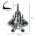 HANGHANG 1/100 Scale F-22 Raptor Fighter Attack Plane Metal Fighter Military Model Fairchild Republic Diecast Plane Model for Commemorate Collection or Gift