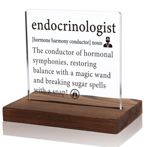Endokrinologen Geschenke, Hormonharmonie Schreibtischtafel, Endokrinologen Wertschätzung Plakette, inspirierendes Zitat für Endokrinologen, Acryl Schreibtischschild mit inspirierenden Zitaten, 10 x 10