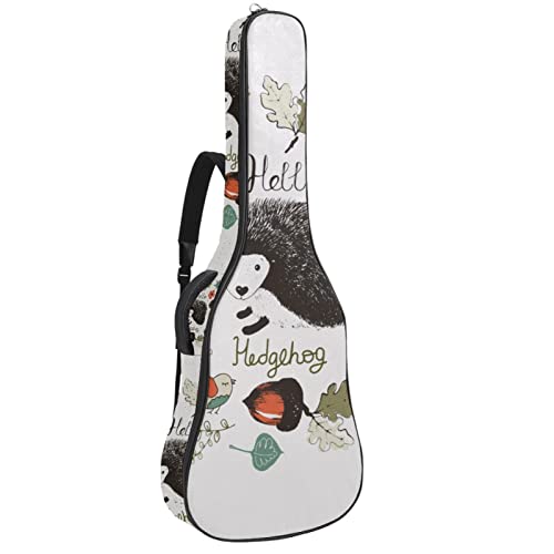Housse de transport rembourrée imperméable Oxford pour guitare avec bandoulière réglable - Les Beatles, Paul McCartney, John Lennon, RIngo Starr, George Harrison Housse de transport rembourrée imperméable Oxford pour guitare avec bandoulière réglable