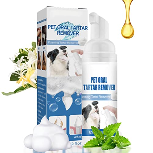 2 Pcs Removedor de tártaro para cães,Espuma de solução de cuidados dentários naturais | Removedor de