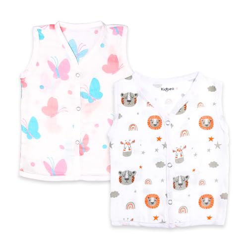 Image of Kidbea Extra Soft Mulmul Cotton Jhabla Cloth for New Born Baby Set