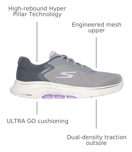 Image of Skechers Women's Go Walk 7 - Cosmic Waves Athletic Walking Sneaker
