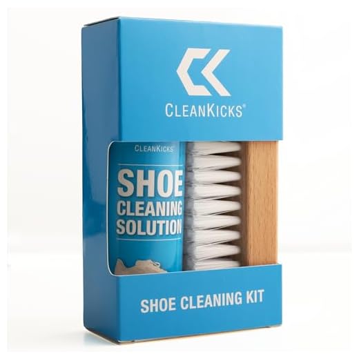 CleanKicks Shoe Cleaning Kit - Footwear Cleaner for Sneakers, Boots, Cleats, and Many Other Shoe Types - (4 Ounce Bottle and Brush)