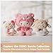 GUND Sanrio Official Hello Kitty Hamburger Plush, Collectible Plush Toy, Stuffed Animal for Ages 1 and Up, Pink/White, 8”