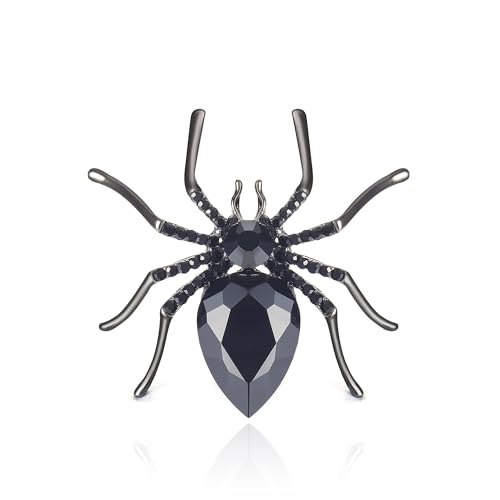 Image of YOQUCOL Halloween Spider Shape Brooch Pins for Women Girls Gift
