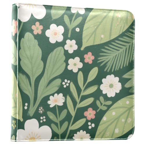 Photo Album 4x6, 5x7,6x8,Artificial Leather Photo Albums with 20 Detachable Sheets Plant Print for Family Wedding,Multi 23