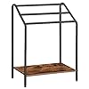 Hoobro freestanding towel rack for bathroom 3 tier blanket rack for living room 236 l x 142 w x 339 h quilt blanket ladder holder drying and display rack rustic brown and black bf63lb01  urban country home decor