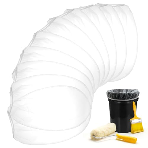 10 Pcs Paint Strainer Bags 5 Gallon Fine Mesh with Elastic Top for Paint