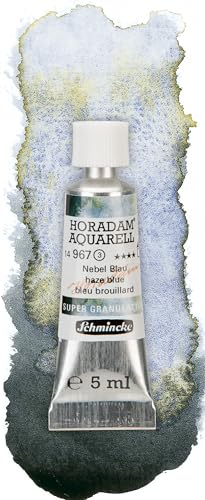 Schmincke HORADAM® AQUARELL, Super granulación, azul nebuloso, 5 ml, tonos muy fuertes de granulación, acuarelas supergranuladoras