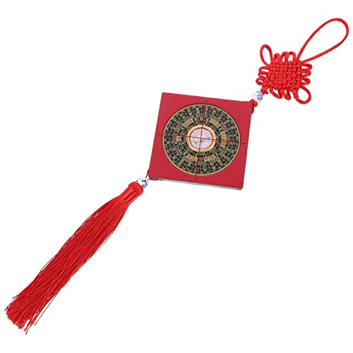 PRETYZOOM Professional Feng Shui Compass Decor Car Pendant Compass Chinese Knot Home Office Prosperity Symbol