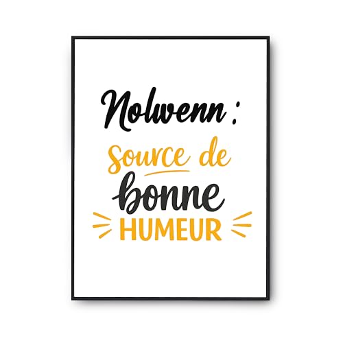 Affiche Nolwenn Otshirt poster imprimé en France pour décoration murale