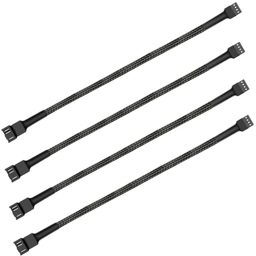 Image of 12 inch PWM Fan Extension Cable, 4-Pin PC Cable (30cm, 4pcs)