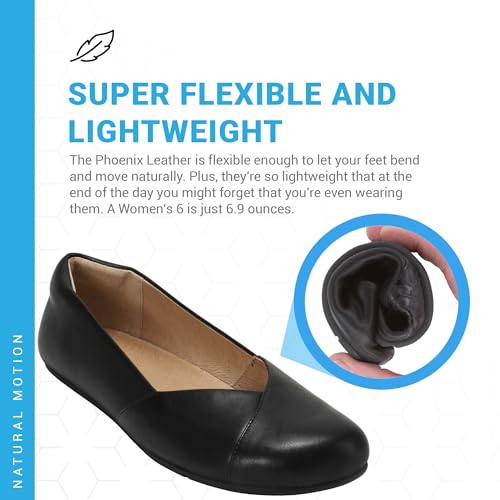 Xero Shoes Women's Phoenix Leather Barefoot Ballet Flat4