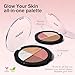KYDA Eye & Cheek Palette, Eyeshadow and Highlighter Makeup, 4-In-1 Glow Face Palette for Women, Multiuse Blush, Highlighting Eye & Cheek Pallet for Mature Skin