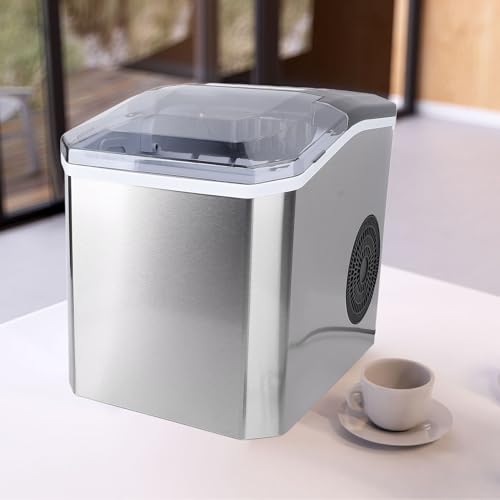 Fabricadora de hielo de mesa Oreilet 8.9x11.6x11.2in miniatura 6