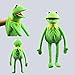 jingru Barrio Sésamo Kermit The Frog Cute Soft Toy Muñecas De Marionetas De Mano Animales De Peluche De Dibujos Animados 60Cm, Juguetes Interactivos para Padres E Hijos Regalo para Niños