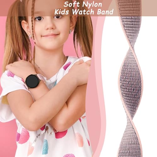 Correa de nylon ajustable Mugust para reloj infantil miniatura 4