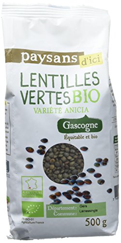  Ethiquable Lentilles Vertes Anicia Bio 500 g P...